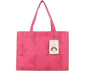 Fritzi aus Preußen bolso de hombro Fritzi x Frida Kahlo Easy01 Limited Kolibri Canvas Shopper Pinki rosa