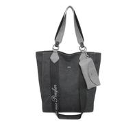 Fritzi aus Preussen Damen Izzy02 Canvas Shopper, Einheitsgröße, Lona negra, Talla única, Contemporáneo