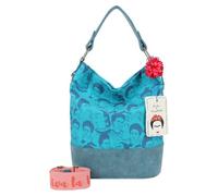 Fritzi aus Preußen Fritzi x Frida Kahlo Bolsa de hombro 37 cm azul