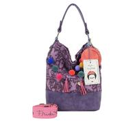 Fritzi aus Preußen Fritzi x Frida Kahlo Bolsa de hombro 37 cm púrpura