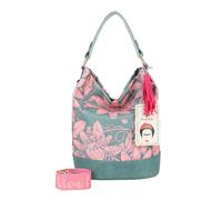 Fritzi aus Preußen Fritzi x Frida Kahlo Limited Bloom Bolsa de hombro 27 cm azul petróleo