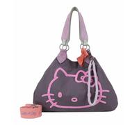 Fritzi aus Preußen Hello Kitty Head Flocked Canvas M Anthra Cat