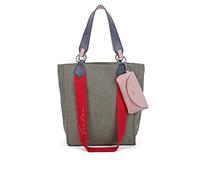 Fritzi aus Preussen Izzy02 Canvas 0063, Shopper Mujeres, Verde Oliva, Talla única