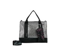 Fritzi aus Preussen Tote Bag Ltd Paint. Straw Silver Black, Shopper Mujeres, Negro Plateado, Talla única