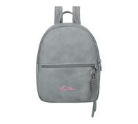 Fritzi Backpack Lou Blue Grey Mujer Mochila Piel Sintética Cremallera Bolsillo Interior Compartimentos Mochila Urbana Bolso Ligera Uso Diario Ocio Viajes Escuela Trabajo 25 x 29 x 10 cm, Gris Azulado