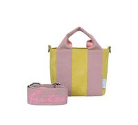 Fritzi Bini Jive Kurkuma Rosini Bolso Bandolera de Ecopiel Mujer Crossbody Bolso Pequeño para Festivales y Ciudad Vegano Bolso Mujer con Correa Regulable 15,5 x 20 x 7 cm, Amarillo-Rosa