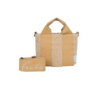 Fritzi Bini Limited Teddy bolso bandolera mujer bolso crossbody ocio uso diario cremallera poliéster diseño teddy moderno 15.5 x 20 x 7 cm, Beige