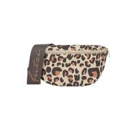Fritzi Bum Bag Medium Limited Leo Camel Riñonera Mujer de Lona Riñonera Bolso Cruzado Bandolera Estampado Leopardo Animal Print con Cremallera para Uso Diario Viajes Ocio 3 L Beige-Marrón