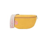 Fritzi Bum Bag Medium Limited Smile Riñonera Piel Sintética Mujer Bolso Crossbody Riñonera Festival Wiesn Belt Bag con Flock-Smile 12 x 29 x 9 cm - Verde, Gris Claro, Amarillo, amarillo