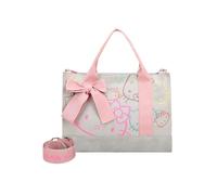 Fritzi Canvas Hello Kitty Tote Bag Limited Outline Pale Cat Shopper bolso mujer bolso hombro bolso mano ocio diario trabajo festival cremallera canvas 29.5 x 40 x 14 cm, Gris
