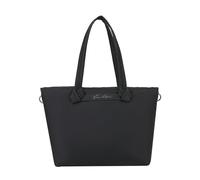 Fritzi Cloud Shopper Black Shopper Bolso Shopper de Nylon Ultraligero Vegano para Mujer Bolso de Mano y Hombro con Cremallera Bolsillos Interiores 29,5 x 37 x 13 cm, Negro