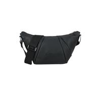 Fritzi Croissant Cross Black Bolso Bandolera para Mujer de Piel Sintética Vegana Bolso Crossbody y de Hombro para Ciudad Festival y Diario con Compartimentos Ocultos 24 x 25 x 9 cm, Negro