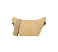 Fritzi Croissant Cross Soft Sunset Bolso Bandolera para Mujer de Piel Sintética Vegana Bolso Crossbody y de Hombro para Ciudad Festival y Diario con Compartimentos Ocultos 24 x 25 x 9 cm, Beige