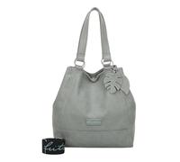 Fritzi Eco Joy01 Shopper Sky bolso shopper mujer cuero vegano bolso hombro ocio ciudad uso diario cierre magnético correa ajustable 33 x 32 x 16 cm, Azul Claro