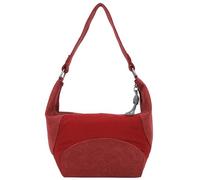 Fritzi Gimmy Sky Mix Vino bolso hobo mujer nylon bolso hombro compras uso diario ciudad cierre cremallera correa ajustable 24 x 32 x 6 cm, Rojo