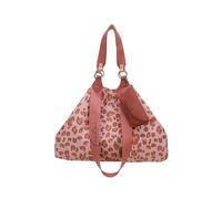 Fritzi Izzy Canvas Leo Brick Shopper Bolso Shopper Grande de Algodón Mujer Tote Vegano con Funda Gafas Desmontable Estampado Leopardo Animalier para Playa Ciudad Festival Mar 36 x 50 x 16 cm, Rosa