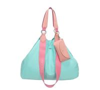 Fritzi Izzy Canvas Pooly Shopper Bolso Shopper Grande de Algodón Mujer Tote Vegano con Funda Gafas Desmontable para Playa Ciudad Festival Mar 36 x 50 x 16 cm, Menta
