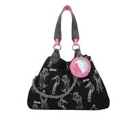 Fritzi Izzy Medium Apres Ski Limited Barbie shopper mujer bolso hombro compras ocio cierre presión cordón extraíble bolso moderno 30 x 43 x 16 cm, Negro
