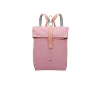 Fritzi Izzy03 Canvas Rosy Rucksack Mochila Mujer en Algodón con Correas Regulables Vegan para Ciudad Universidad 40 x 30,5 x 18 cm Rosa