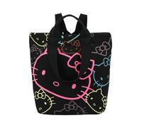 Fritzi JU Hello Kitty Limited Outline Sky Black mochila mujer backpack bolso de hombro mochila urbana bolso casual trabajo oficina universidad cierre cremallera nylon 34 x 50 x 18.5 cm, Negro