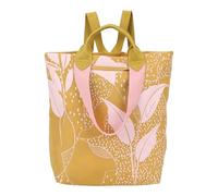 Fritzi Ju Limited Leaves Lighty Curry Rose mochila mujer nylon backpack ocio uso diario bolso moderno ciudad ligera cierre cremallera accesorio moda 38 x 30 x 17 cm, Rosa