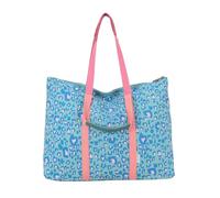 Fritzi My Shopper Leo Nylon Mujer Shopper Bolso de mano Festival City Vegano Leoprint Ultraligero Cremallera 31 x 42,5 x 22,5 cm - Rosa, Verde, Púrpura, Beige, verde