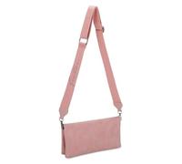 Fritzi Ronja Cross Vintage Candy Bolso Bandolera de Ecopiel Mujer Crossbody Finitura Vintage para Festivales y Ciudad Vegano Bolso de Mano Pequeño 15 x 29 x 3 cm, Rosa