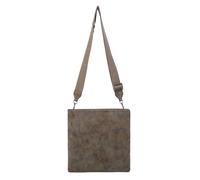 Fritzi Ronja Cross Vintage Old Wood Bolso Bandolera de Ecopiel Mujer Crossbody Finitura Vintage para Festivales y Ciudad Vegano Bolso de Mano Pequeño 15 x 29 x 3 cm, Marrón