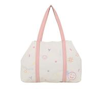 Fritzi Simply Shopper Limited Embro Fun Canvas - Bolso de la compra para mujer, diseño de festival de la ciudad, vegano, bordado, cremallera, 29 x 44 x 16 cm, color antracita y beige, beige