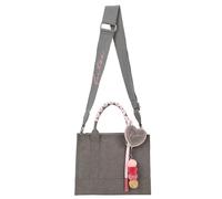 Fritzi Square Limited Wiesn Jack Pepper Mujer Bolso Bandolera Crossbody Piel Sintética Cremallera Correa Hombro Bolso Casual Uso Diario Viajes Ocio 21,5 x 25 x 10 cm, Marrón