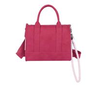Fritzi SquareN Vintage Dark Red bolso bandolera mujer piel sintética vegana bolso crossbody bolso hombro estilo vintage colgante desmontable 20,5 x 26 x 11 cm, Rojo Oscuro