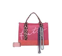 Fritzi Tote Bag Limited Summer Leo Pink Fruity Canvas Mezcla Algodón Mujer Shopper Vegano Verano Ciudad Playa Bandolera Desmontable 14 x 39 x 29 cm, Pink Fruity