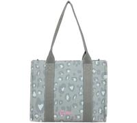 Fritzi Tote Shopper Medium Leo Jungle bolso mujer canvas shopper estampado leopardo verde bolso tote mediano cierre cremallera bolso hombro viaje festival compras bolso diario 26 x 33 x 14 cm, Verde