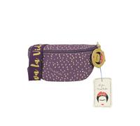 Fritzi x Frida Kahlo Bum Bag Limited Riñonera Mujer Bolso Bandolera Lona Cremallera Bolsillo Interior Diario Viajes Festival 12 x 29 x 9 cm - Lila, Turquesa, Azul Claro, Rosa, Verde Oliva, Mujer