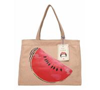 Fritzi x Frida Kahlo Easy 01 Canvas Limited bolso shopper mujer bolso hombro lona cierre cremallera gran capacidad compras uso diario 34 x 46,5 x 23 cm Beige, Azul, Rojo, Lila, Taupe, Verde, Coral