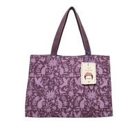 Fritzi x Frida Kahlo Easy 01 Canvas Limited Shopper Nature Folk bolso shopper mujer bolso de hombro lona estampado Frida Kahlo cierre de cremallera compras uso diario viajes 34 x 46,5 x 23 cm Taupe