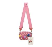 Fritzi x Frida Kahlo Easy Go Canvas Crossbody Bag Geo bolso bandolera mujer mini bolso casual bolso ciudad bolso diario festival bolso moderno cremallera canvas 12 x 19.5 x 7.5 cm, Violeta
