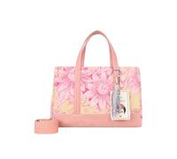 Fritzi x Frida Kahlo Easy Tote Limited Bloom Sunny Bolso Tote Mujer Bolso Hombro Lona Algodón Cremallera Bolsillo Interior Correa de Hombro Uso Diario Viajes Ocio 29 x 40 x 16 cm, Amarillo Rosa