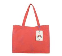 Fritzi x Frida Kahlo Easy01 Kolibri Canvas Grapefruit bolso shopper mujer canvas bolso hombro bolso viaje compras ciudad cierre cremallera asas resistentes 34 x 46.5 x 23 cm, Naranja