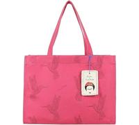 Fritzi x Frida Kahlo Easy01 Kolibri Canvas Pinki bolso shopper mujer canvas bolso hombro bolso ocio ciudad compras cierre cremallera asas resistentes 34 x 46.5 x 23 cm, Pink