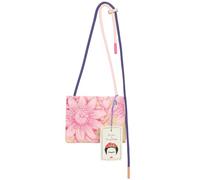 Fritzi x Frida Kahlo ME Limited Bloom Sunny Bolso Cruzado Mujer Bandolera Lona Algodón Cremallera Bolsillo Interior Correa Ajustable Uso Diario Viajes Ocio 17,5 x 24 x 1 cm, Amarillo Rosa