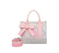 Fritzi x Hello Kitty Izzy09 Limited Outline Canvas Crossbody Mujer Bolso Bandolera Lona Algodón Cremallera Bolsillo Interior Compartimento Abierto Correa Viajes Ocio 21 x 26 x 9 cm - Beige, Negro