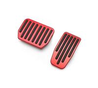 Frizione Auto Pedale Frizione Para Tesla Para Model Y 3 Para Highland Antideslizantes Para Acelerador Y Freno Alfombrillas Aluminio Almohadillas Copripedali(Red)