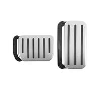Frizione Auto Pedale Frizione Para Tesla Para Modelo Para Y Para Lanzamiento Para Juniper 2025 Para Modelo 3 Para Highland 2020-2024 Pedal Freno Cubierta Antideslizante Reposapiés Copripedali(Silver)