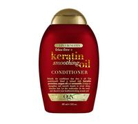 Frizz-Free + Queratina Smoothing Oil Acondicionador 5 en 1 para cabello encrespado y brillante, color rojo