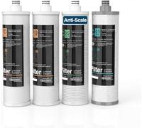 Frizzlife M3005 - Juego de cartuchos de filtro de repuesto antiincrustación (4 unidades) para SK99, SP99, SK99 y SP99 nuevo sistema de filtro de agua debajo del fregadero