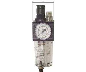 FRL G3/8'' 1400l/min 0.5-10.0bar/7-145psi Jaula de Protección Manual de Policarbonato Combo 1