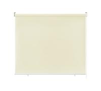 Froadp 140x140cm Vertical Rollos Persiana Enrollable Exterior Ciego Privacidad Persiana la Ventana Enrollable Balcón Ciego para Ventanas Función Térmica Reflectante para Ventanas y Puertas(Beige)