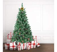 Froadp 210cm Árbol de Navidad Artificial con Soporte Estable y 720 Ramas de Simulación Tradicional para Navidad Decoración de Fiesta de Manualidades(PVC con Efecto Nieve)