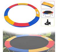 Froadp Ø305cm Cubierta para Borde de Cama Elástica, Cojín Resistente a los Rayos UV para Resortes de Trampolín, Cubierta de Muelles Antidesgarro para Camas Elásticas de Fitness, Multicolor